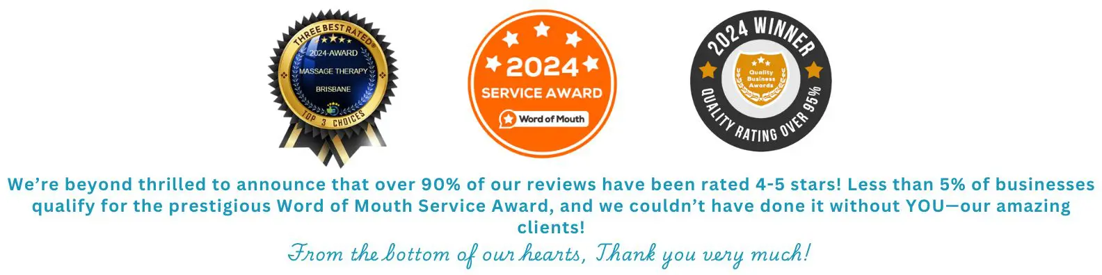 Knead Massage Service Awards 2024