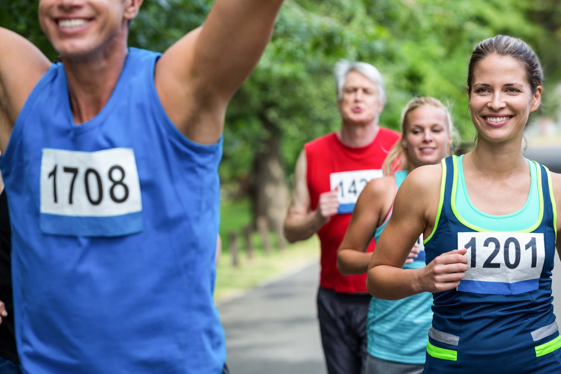 a man wins a marathon and is ready for a massage in brisbane sports massage brisbane