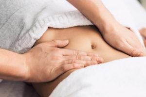 Lymphatic drainage massage after surgery